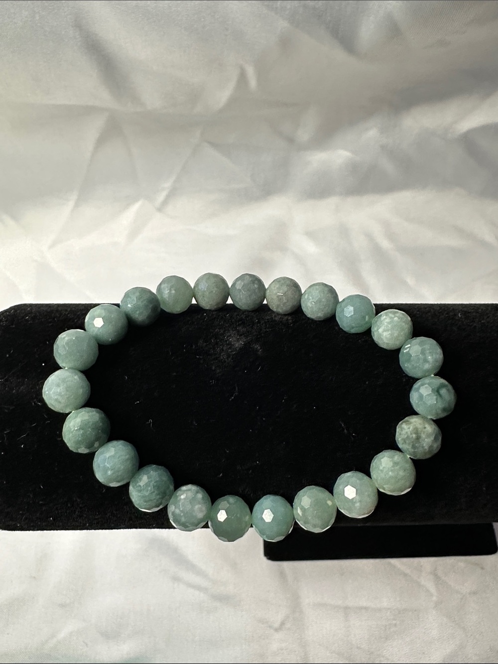 Jade Bead Stretch Bracelet